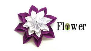8 Petals Flower Diy Tutorial By Paper Folds 824 Origami Flowers Tutorial Paper Quilling Flowers Diy Flowers