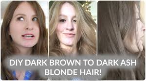 Can you color dark hair to dark ash blonde or light ash blonde? How To Dark Brown To Blonde To Dark Ash Blonde Hair Youtube