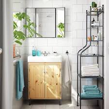 Create Space In The Smallest Of Bathrooms With Smart Storage Like The Ikea Silveran Sink Cab Ikea Silveran Cheap Bathroom Vanities Bathroom Vanity Accessories