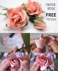 This small rose flower template is ideal for hand cutting using the pdf printable or using the svg with your favorite cutting machine. 10 Diy Paper Flowers Templates Free Utemplates