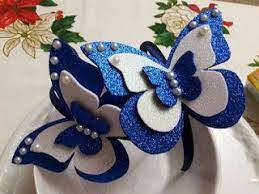 Aprende Como Hacer Estas Hermosas Mariposas De Foami Mimundomanual Yapma Cicekler Elisi Fikirleri Noel Elisleri