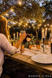 A centerpiece is a great way to dress up an otherwise boring picnic table, but it doesn't have to be elaborate to get the job done. Outdoor Friendsgiving Table Decorating Ideas Maison De Pax