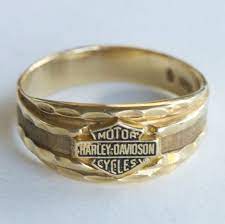 Vintage 10k Gold Harley Davidson Wedding Band Vintage Harley Davidson Ring Harley Davidson Wedding Harley Davidson Wedding Rings Harley Davidson Rings