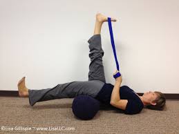 My Favorite Stretch For The Front Of The Hip Hip Flexor Muscles Instead Of Stretching The One Leg Towards The Ceilin Hip Flexor Tight Hip Flexors Tight Hips
