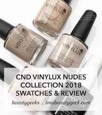 Vinylux 268 unlocked 15 ml. Cnd Vinylux Nudes Collection 2018 Swatches Review Beautygeeks