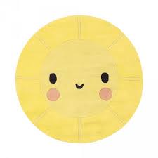 Wer seine wohnung warm und lebendig gelb ist die farbe der sonne. Lilipinso Teppich Lachende Sonne Rund Gelb Bei Kinder Raume