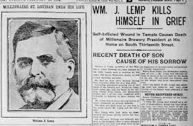 Feb. 13, 1904: William Lemp shoots himself at his family mansion