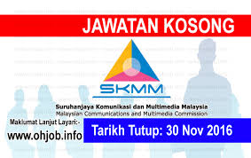 Suruhanjaya koperasi malaysia (skm) adalah satu entiti yang telah diperbadankan pada 1 januari 2008. Jawatan Kosong Suruhanjaya Komunikasi Dan Multimedia Malaysia Skmm 30 November 2016 Kerja Kosong Suruhanjaya Komunikasi Dan Multimedia Malaysia Skmm Nov