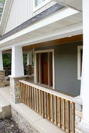 Exterior Columns Minnesota Bayer Built Woodworks Stone Porches Craftsman Porch Front Porch Design