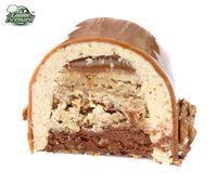 La Buche Noix Caramel Et Chocolat Fantastic Recipe In French For This Entremet Layers Walnut Dacquoise Cre Patisserie La Cuisine De Bernard Buche De Noel