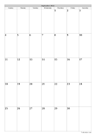 september 2022 free printable calendars and planners pdf templates 7calendar