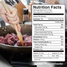 ✓ get nutrition facts and. Grass Fed Hamburger Meat All Natural Ground Beef Pre
