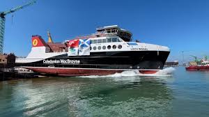 Islay and Jura CMAL ferry launched in Turkey - BBC News