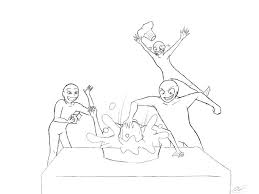 What I Would Do To Almost Every Birthday Party In 2020 Draw The Squad Funny Poses Drawing Base