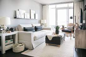 Design ideas for your condo living room. A Toronto Condo Packed With Stylish Small Space Solutions Condo Living Room Small Apartment Living Living Room Decor Apartment