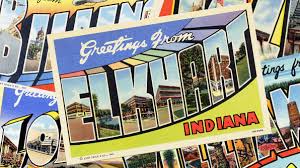 Create your personalized photo postcards or greeting cards. Iconic Big Type Postcards Make Small Town America Alluring