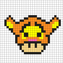 Tigger Mushroom By Tashar H On Kandi Patterns Perler Beads Perler Bead Art Perler Bead Templates