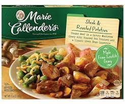 (2) marie callender's single entrees or pot pies $2.54 use: Marie Callender S Frozen Dinner Steak Roasted Potatoes 13 6 Ounce Walmart Com Marie Callenders Recipes Roasted Potatoes Steak Dinner