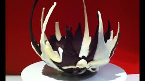 Baskery bowl with floral net pattern. How To Make A Chocolate Bowl Using A Balloon How To Cook That By Ann Reardon Youtube