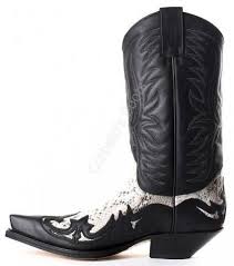 Black And White Snakeskin Cowboy Boots Pin On For Wear