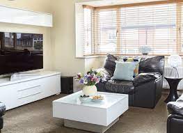 Use Stylish Storage To Restore Order To Your Living Room White Gloss Furniture Living Room Leather Living Room Inspiration