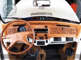 金龜車的皮雕內裝潢 酷貓皮雕工房 痞客邦 custom car interior custom leather work truck interior