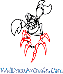 How To Draw Sebastian From The Little Mermaid