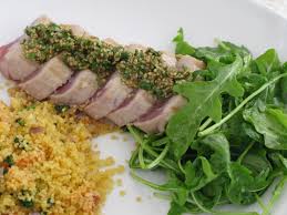 Maybe you would like to learn more about one of these? My Submission To August Royal Food Joust Pan Seared Tuna With Tomato Couscous Rocket Salad Janet S Kitchen Lab