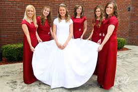 Priscilla And Her Sisters Along With Jana Duggar And Anna Duggar Duggar Wedding Modest Wedding Dresses Wedding Parties Colors