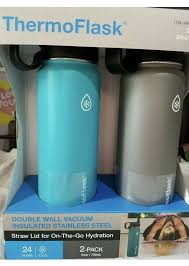 Check spelling or type a new query. New Thermoflask 24oz Double Wall Vacuum Insulated Tumbler 2 Pack Teal Grey Ebay Insulated Tumblers Insulated Stainless Steel Water Bottle Vacuum Insulated