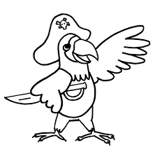 Pirate Parrot Coloring Pages For Kids Esf Printable Parrots Coloring Pages For Kids Pirate Coloring Pages Coloring Pages Cartoon Coloring Pages