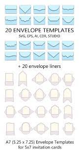 Utilizing genial card templates, it's conceivable to structure your certainly own envelope templates for card making which will be valued by the collective gang for their customized contact. Set Of 20 A7 Envelope Templates 5 25 X 7 25 For 5x7 Invitation Card Svg Ai Crd Eps Cricut Cameo Scanncut Instant Download 311 In 2021 Envelope Template Mini Envelopes Template Envelope