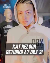 Kat Nelson is BACK! 💥, After defeating Claudia Zamora in her Dirty Boxing  debut, she returns to face her toughest test yet — former UFC veteran  Kalindra Faria., With over 30 fights
