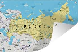 Mar 15, 2021 · dit is een bijzonder interessant overzicht voor mensen die goed voorbereid op reis willen vertrekken. Bol Com Tuinposter Illustratie Van Een Deel Van De Wereldkaart Met Rusland 180x120 Cm Xxl