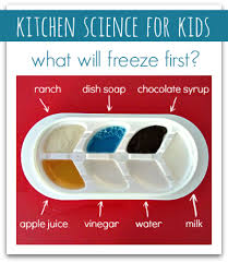 Try it with body wash or baby shampoo. Kitchen Science For Kids What Will Freeze First No Time For Flash Cards