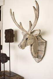 Urban Farmhouse Designs Recycled Wooden Deer Head Wall Hanging Wood Deer Head Reclaimed Wood Wall Decor Deer Heads Wall