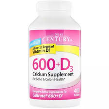 Calcium supplements are available without a prescription in a wide range of preparations (including chewable and liquid) and in different amounts. 21st Century 600d3 Calcium