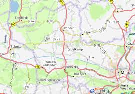 Im laufe des mittags ist es teils wolkig und teils heiter und die temperaturen. Michelin Landkarte Espelkamp Stadtplan Espelkamp Viamichelin