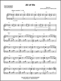 Print and download all of me sheet music by rousseau arranged for piano. Sheet Music Of Billie Eilish Drake Justin Bieber The Weeknd And More The Theorist Pianist Composer Arranger