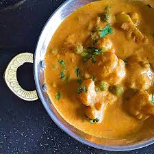 Amritsari Gobi Matar Recipe Punjabi Style Creamy Cauliflower And Peas Curry Recipe Recipes Matar Recipe Curry Recipes