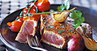 Steak De Thon Aux Epices Steak De Thon Recette Thon Frais Recette Thon Rouge