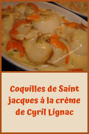 Coquilles De Saint Jacques A La Creme De Cyril Lignac In 2020