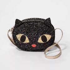 1 jack and the penguins. Kids Glitter Halloween Cat Crossbody Bag Cat Jack Black Target