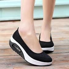 Kadin Rahat Nefes Mesh Fitness Platform Shake Ayakkabi Ayakkabilar Bayan Ayakkabi Kadin