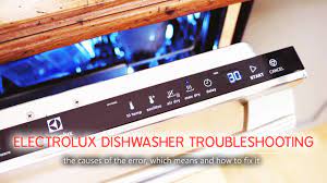This information is important if the dishwasher requires repair. Electrolux Dishwasher Troubleshooting