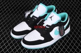 Jordan Air Jordan 1 Low Green Black White Air Jordan 1 Low White Black Island Green Cq9828 131 In 2020 Air Jordans Jordans Air Jordan Shoes