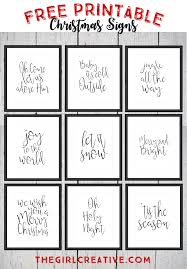 Free Printable Christmas Signs The Girl Creative Free Christmas Printables Holiday Words Christmas Prints