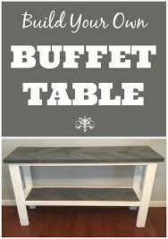 Diy Buffet Table With Herringbone Design Rustic Buffet Tables Dining Room Buffet Table Kitchen Buffet Table