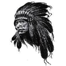 Feathers can be many different colors; 3 Indian Chief Tattoo Designs