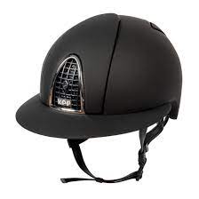 Kep Italia Riding Helmet Cromo Textile Polo In Black Lepona De